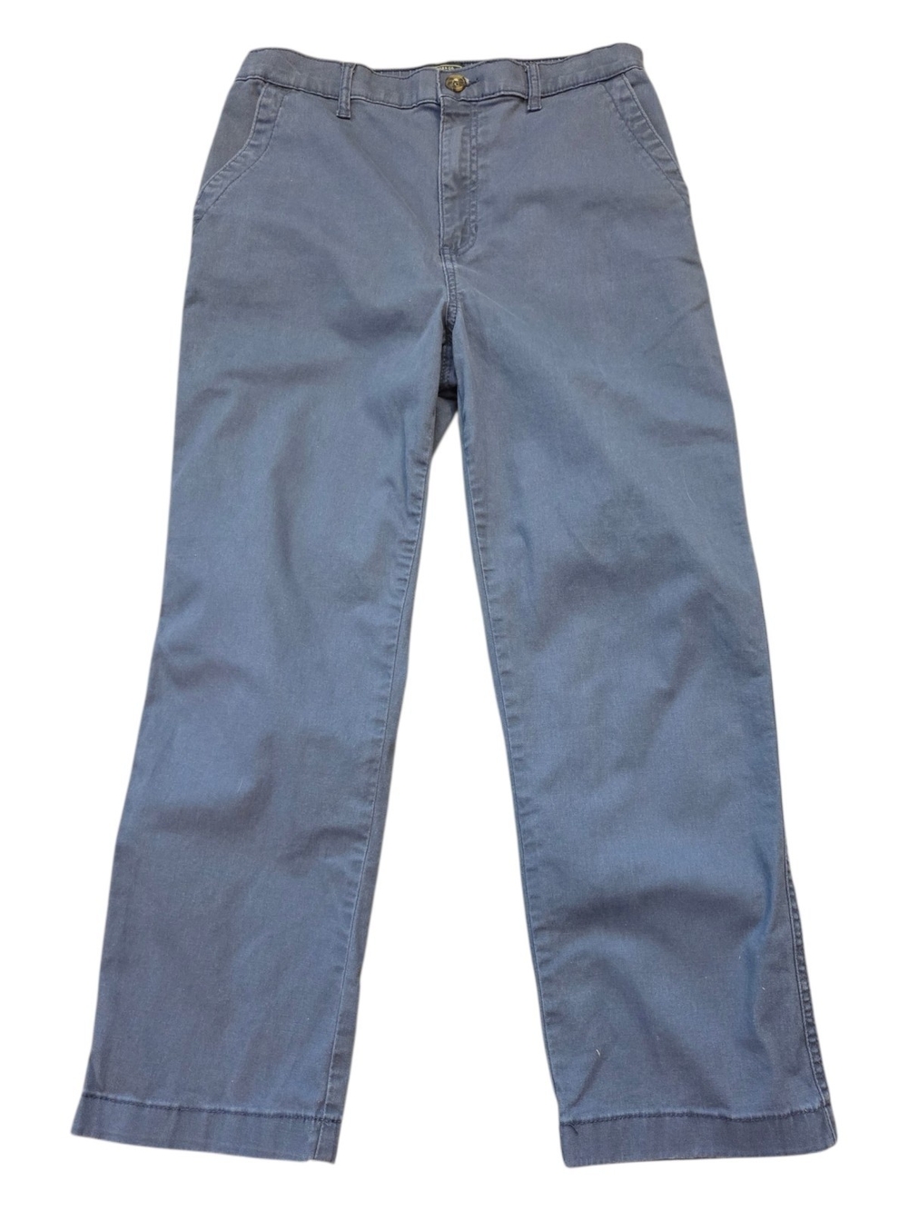 G.H. Bass & Co. Women's Blue Chino Ankle Pants - Size 8
